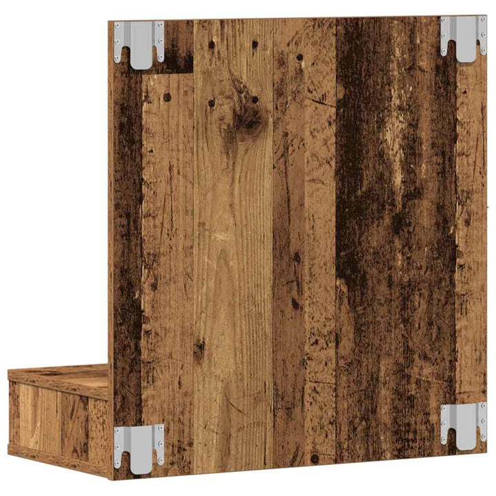 Spejlskab Gammelt træ 60 x 31,5 x 62 cm Konstrueret træ