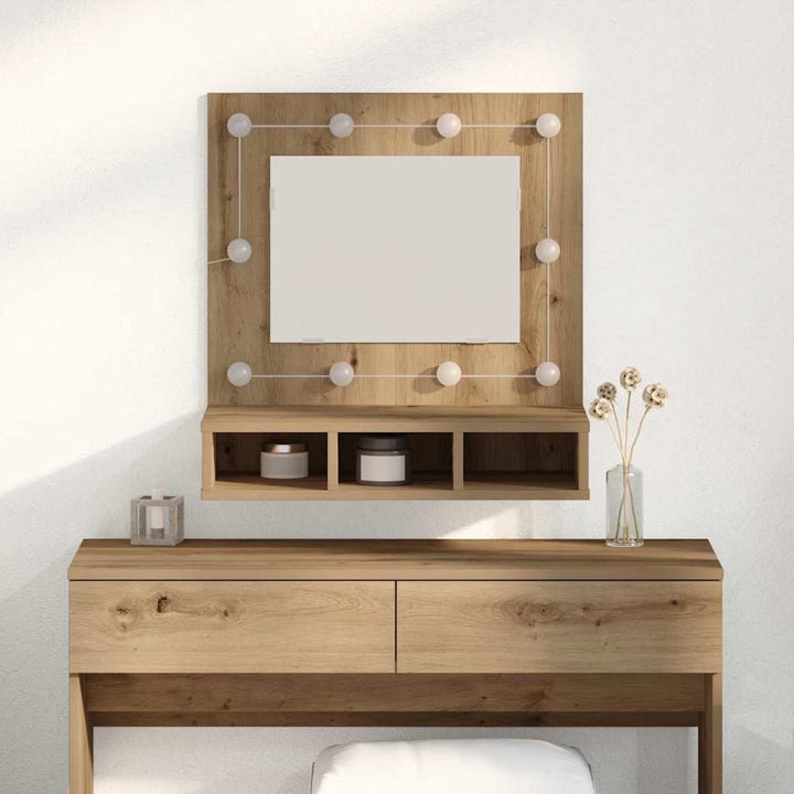 Spejlskab Artisan Egetræ 60 x 31,5 x 62 cm Konstrueret træ