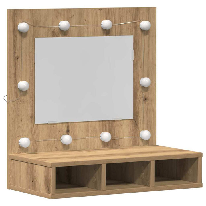 Spejlskab Artisan Egetræ 60 x 31,5 x 62 cm Konstrueret træ