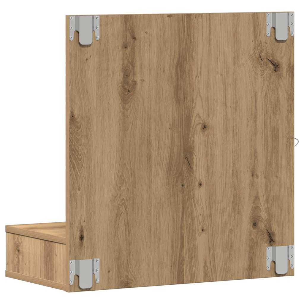 Spejlskab Artisan Egetræ 60 x 31,5 x 62 cm Konstrueret træ
