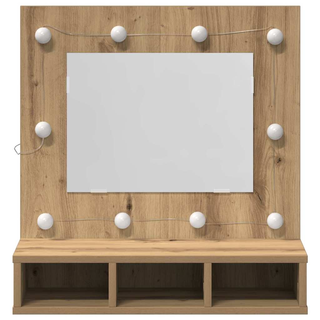Spejlskab Artisan Egetræ 60 x 31,5 x 62 cm Konstrueret træ