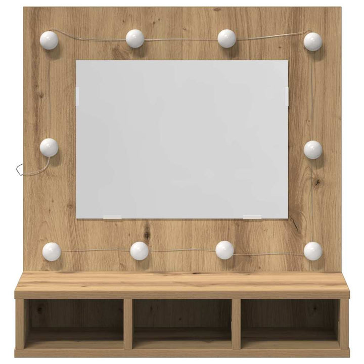 Spejlskab Artisan Egetræ 60 x 31,5 x 62 cm Konstrueret træ