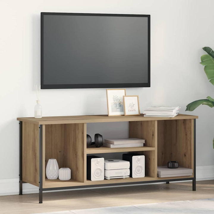 TV-skab 102 x 35 x 45 cm Artisan Egetræ Konstrueret træ