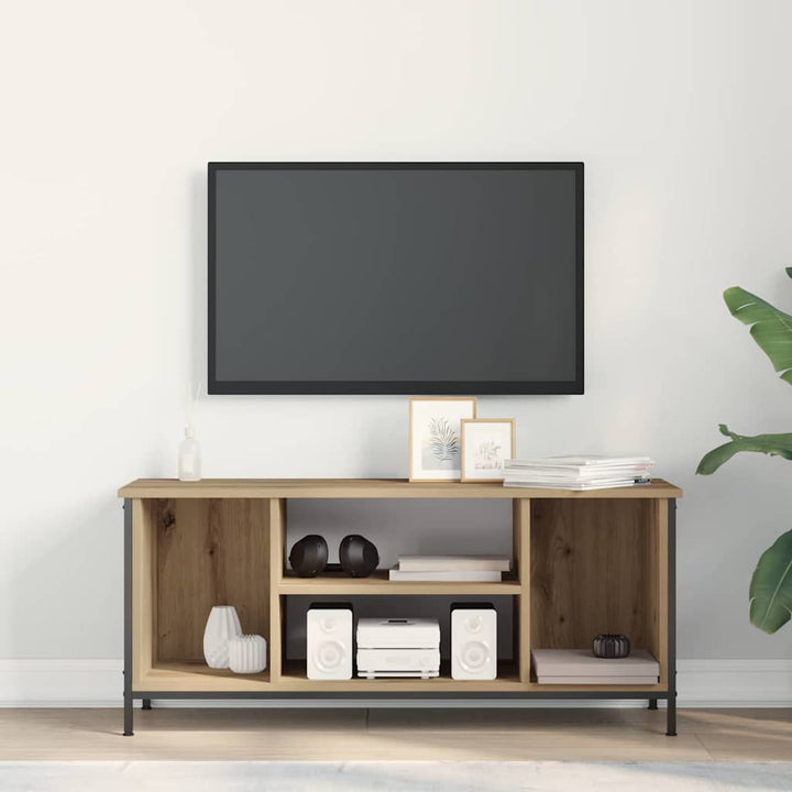 TV-skab 102 x 35 x 45 cm Artisan Egetræ Konstrueret træ