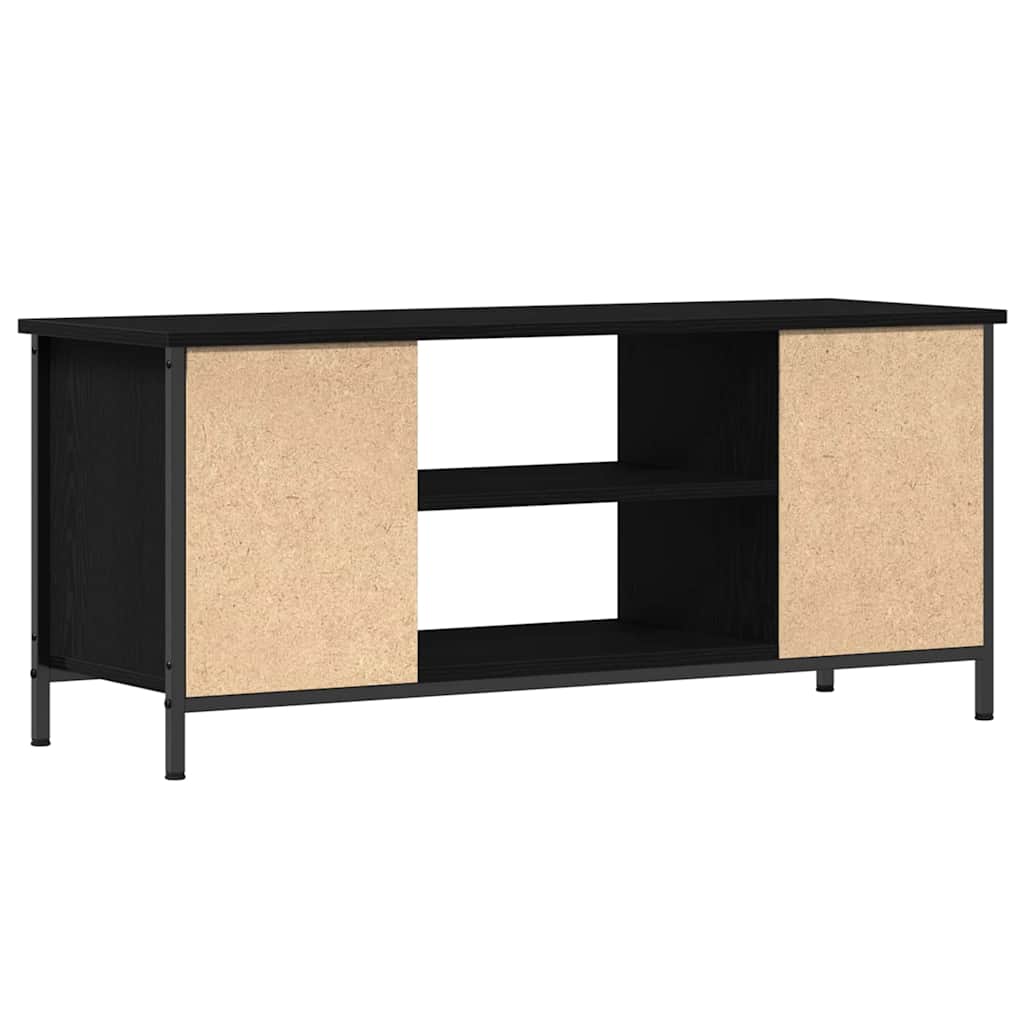 TV-skab Sort eg 102 x 35 x 45 cm Konstrueret træ