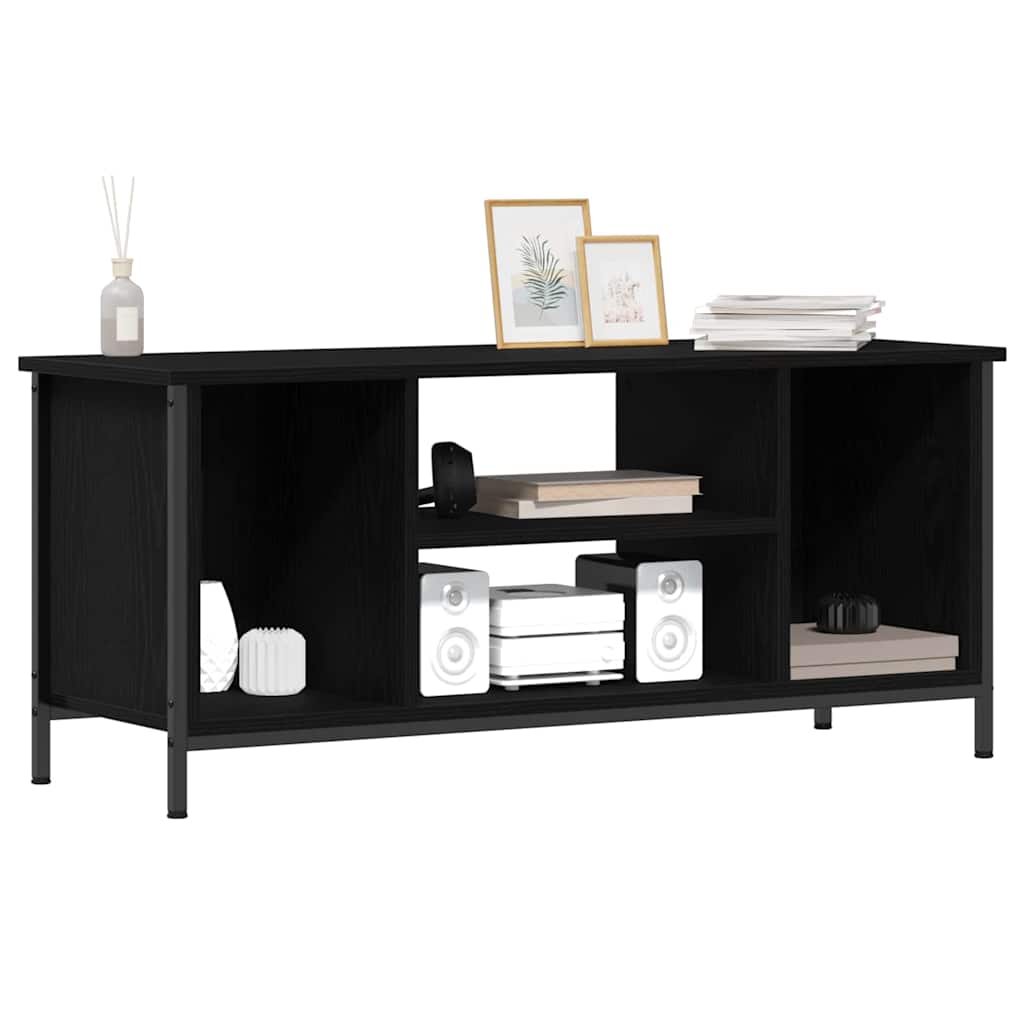 TV-skab Sort eg 102 x 35 x 45 cm Konstrueret træ