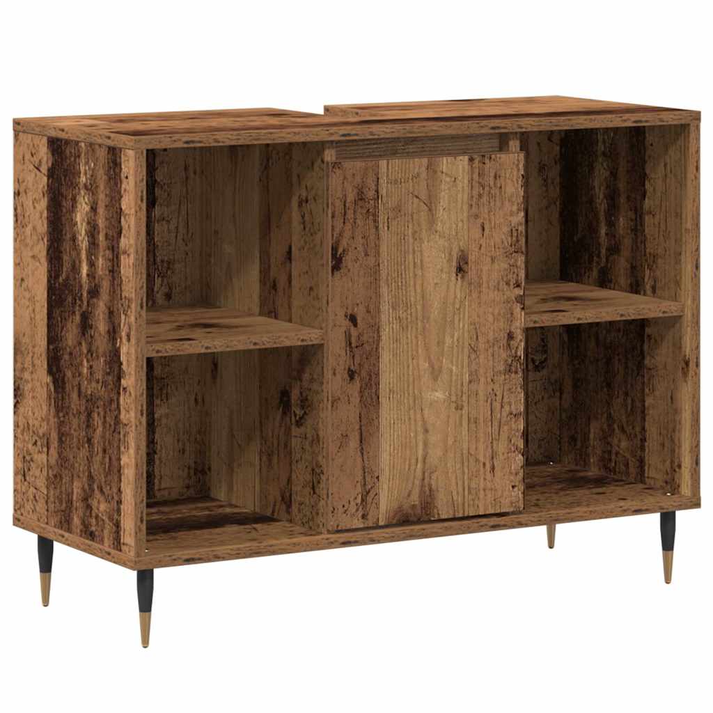 Badeværelsesskab Gammelt træ 80 x 33 x 60 cm Konstrueret træ
