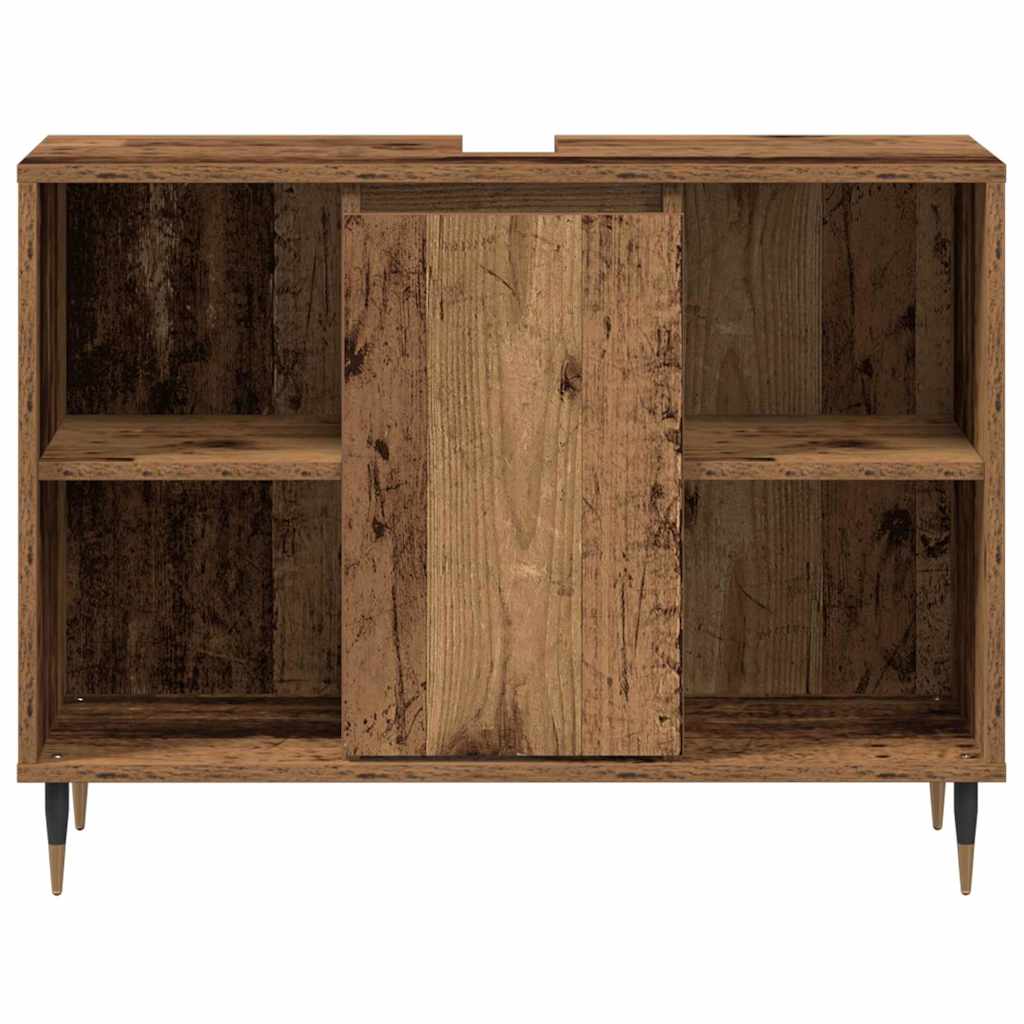 Badeværelsesskab Gammelt træ 80 x 33 x 60 cm Konstrueret træ