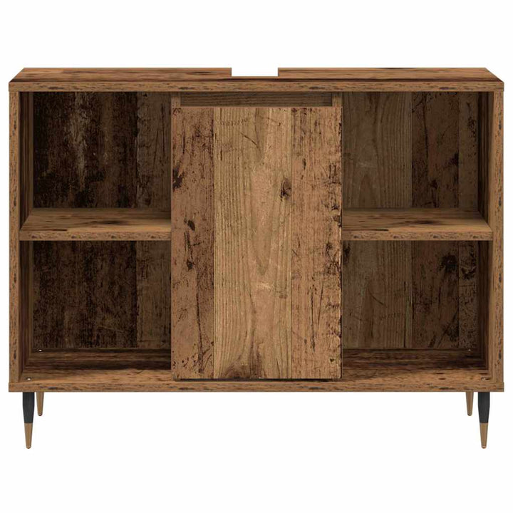 Badeværelsesskab Gammelt træ 80 x 33 x 60 cm Konstrueret træ