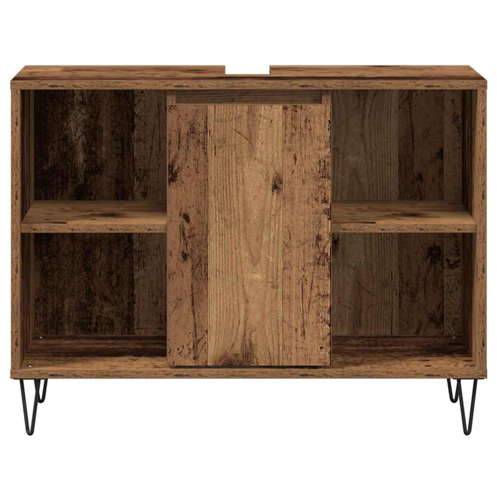 Badeværelsesskab Gammelt træ 80 x 33 x 60 cm Konstrueret træ