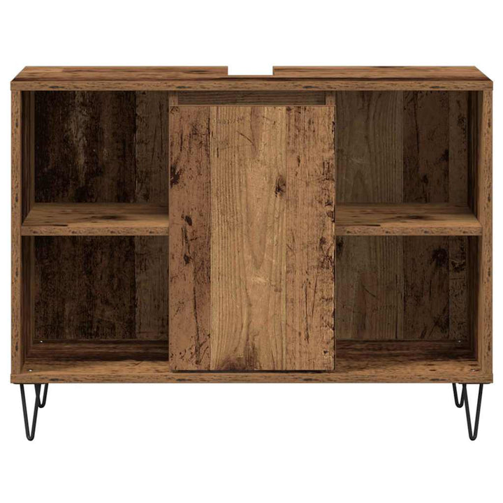 Badeværelsesskab Gammelt træ 80 x 33 x 60 cm Konstrueret træ