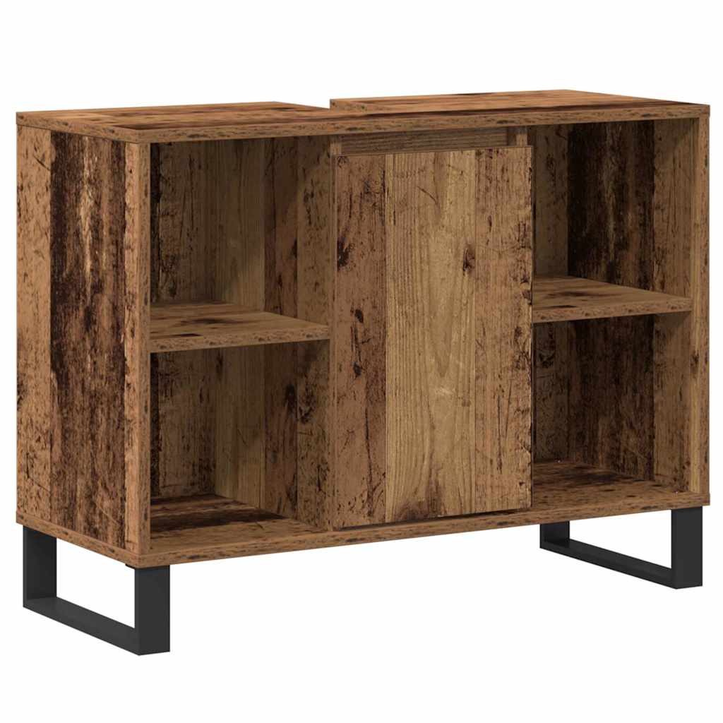 Badeværelsesskab Gammelt træ 80 x 33 x 60 cm Konstrueret træ