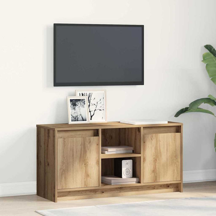 TV Enheder 100 x 34 x 50 cm Brun Konstrueret træ