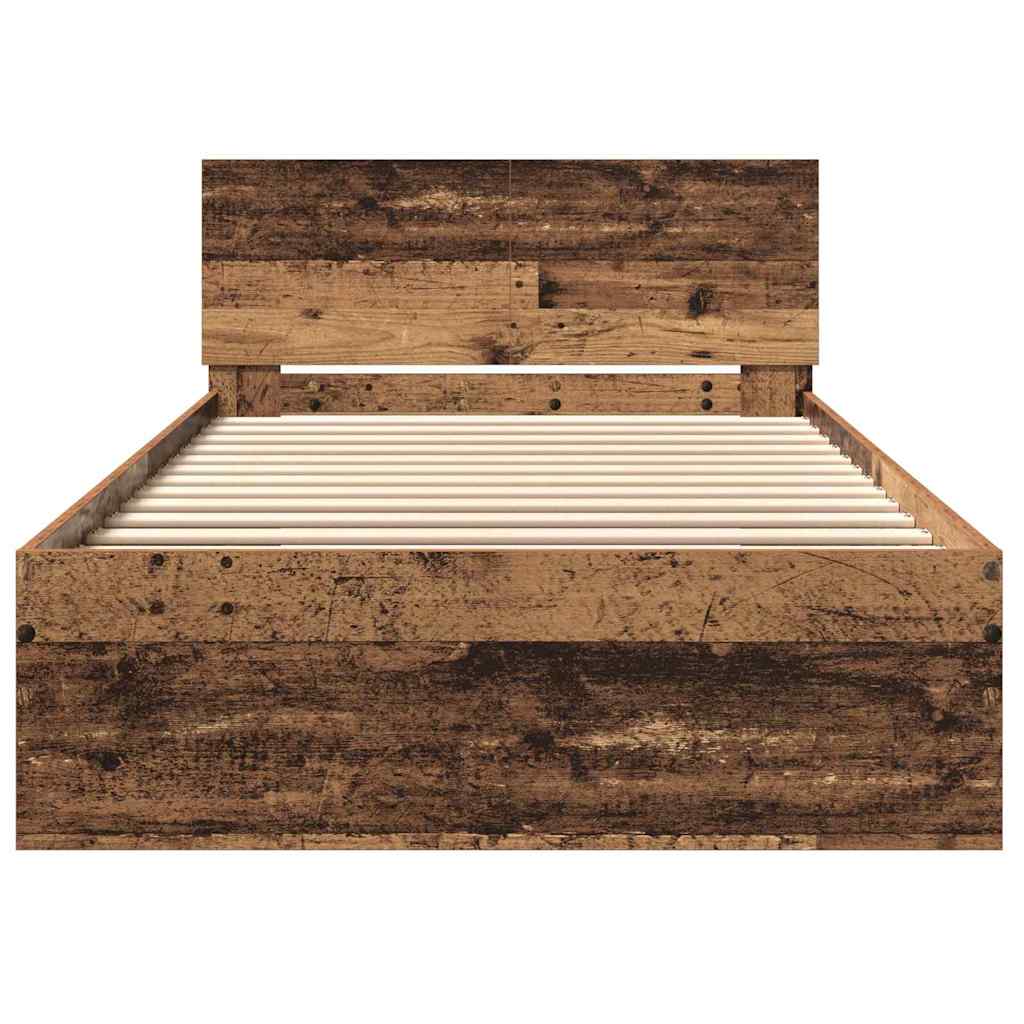 Sengestel Gammelt træ 203 x 104 x 70 cm Konstrueret træ