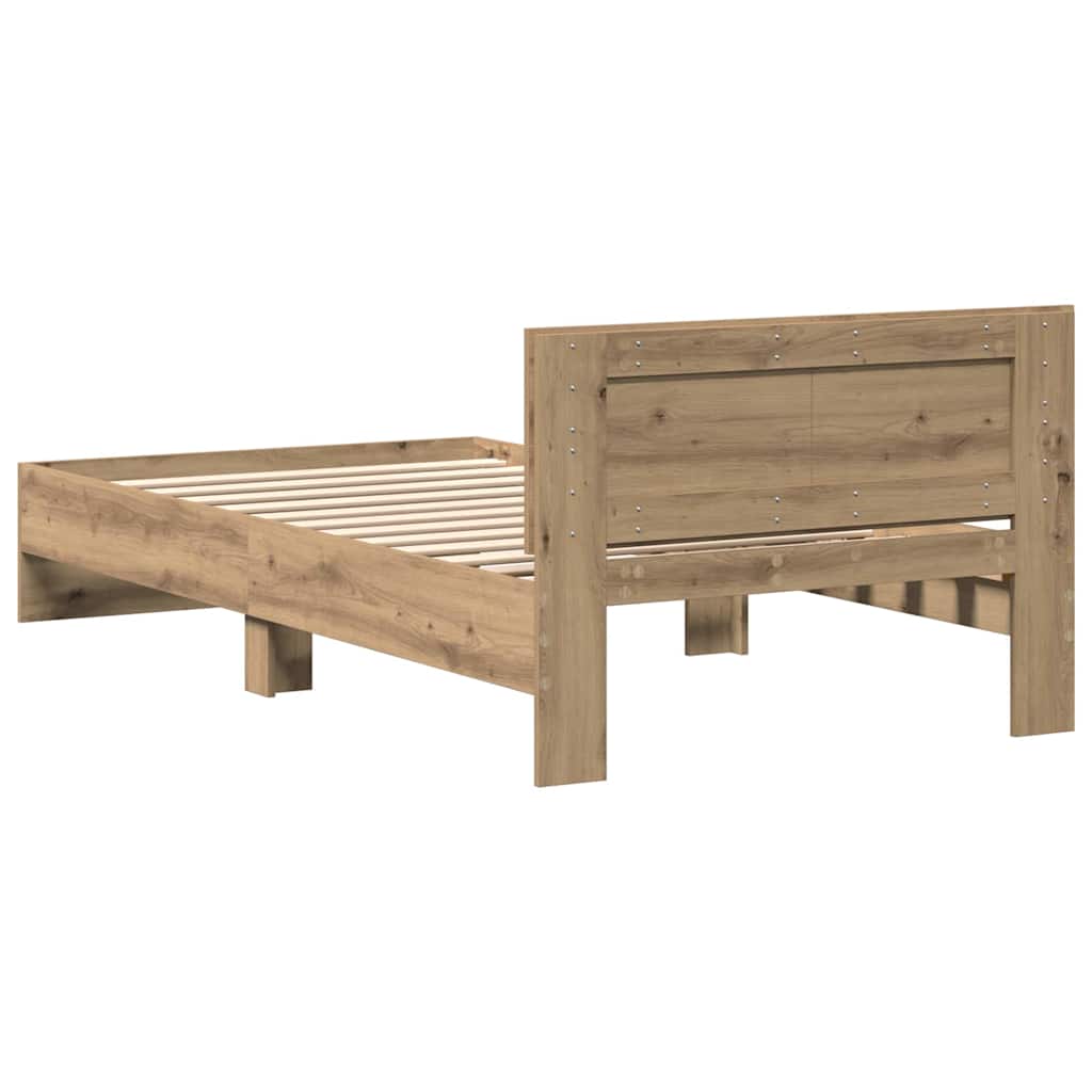 Sengestel Artisan Egetræ 203 x 104 x 70 cm Konstrueret træ