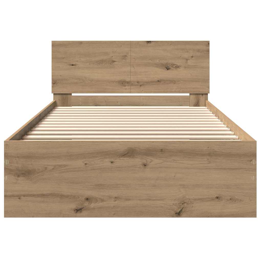 Sengestel Artisan Egetræ 203 x 104 x 70 cm Konstrueret træ