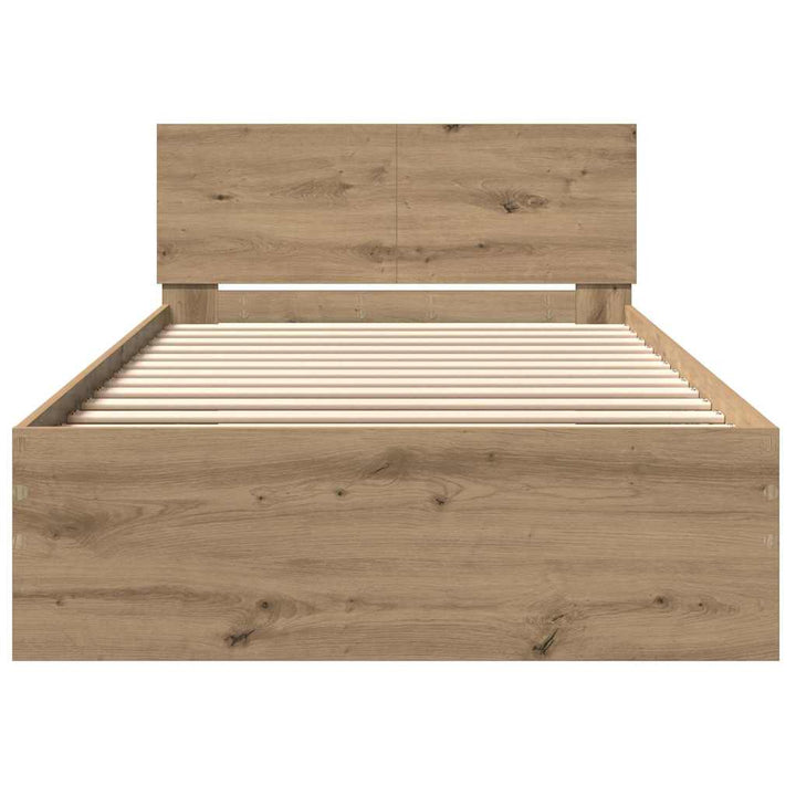 Sengestel Artisan Egetræ 203 x 104 x 70 cm Konstrueret træ