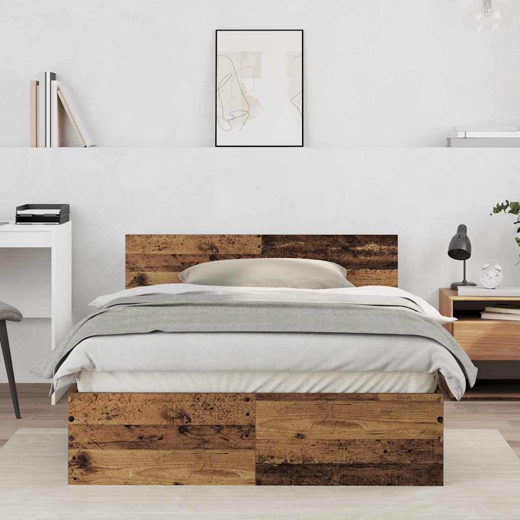 Sengestel Gammelt træ 193 x 125 x 70 cm Konstrueret træ