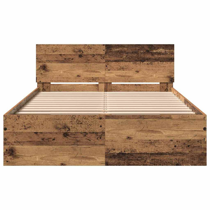 Sengestel Gammelt træ 193 x 125 x 70 cm Konstrueret træ