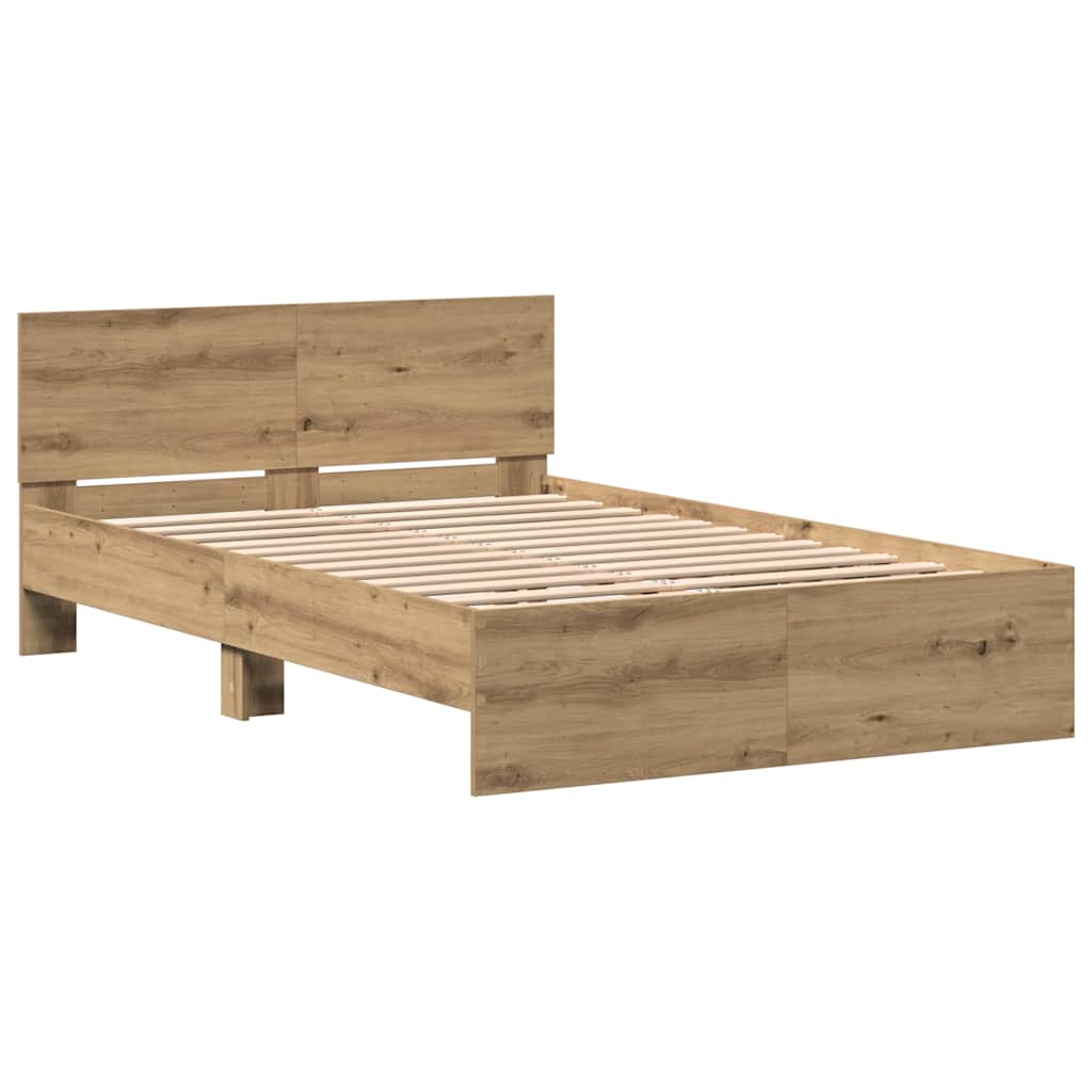 Sengestel med hovedgærde Artisan-eg 193 x 125 x 70 cm
