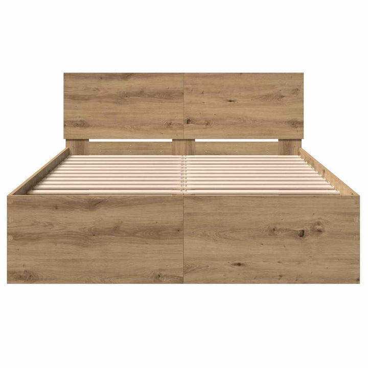 Sengestel med hovedgærde Artisan-eg 193 x 125 x 70 cm