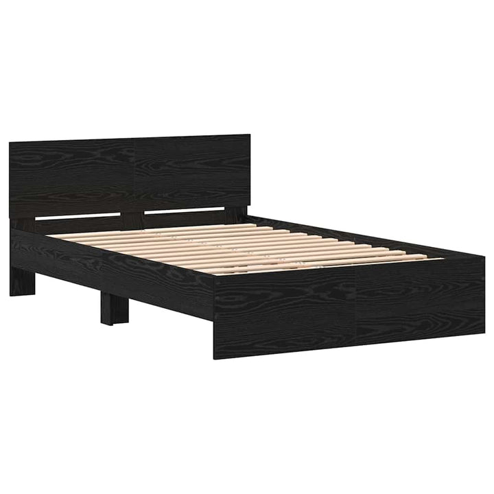 Sengestel Sort eg 193 x 125 x 70 cm Konstrueret træ