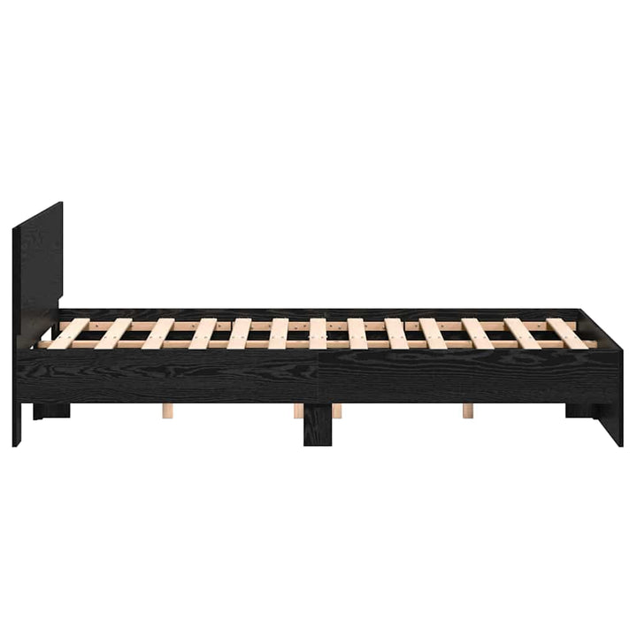 Sengestel Sort eg 193 x 125 x 70 cm Konstrueret træ