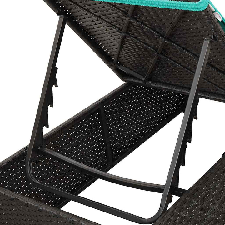 Dobbelt solstol Turkis 205 x 129 x 200 cm polyrattan
