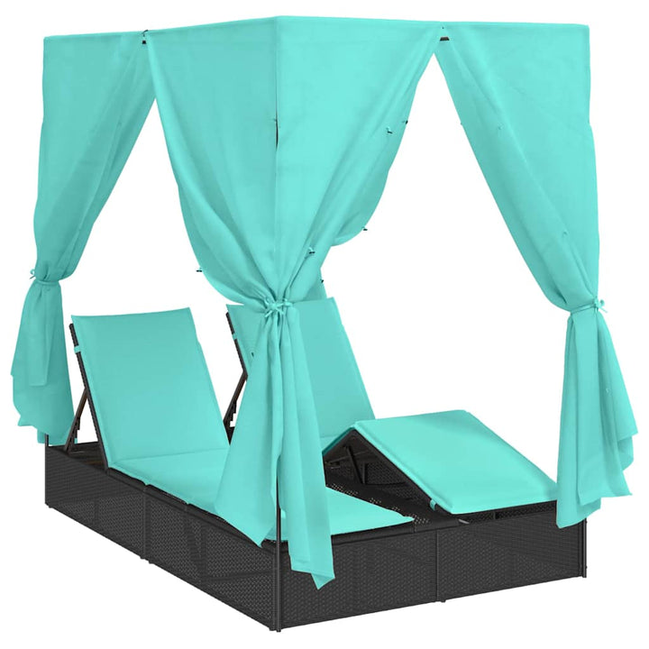 Dobbelt solstol Turkis 205 x 129 x 200 cm polyrattan