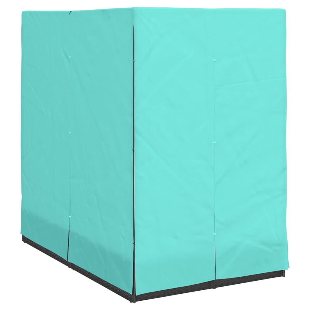 Dobbelt solstol Turkis 205 x 129 x 200 cm polyrattan