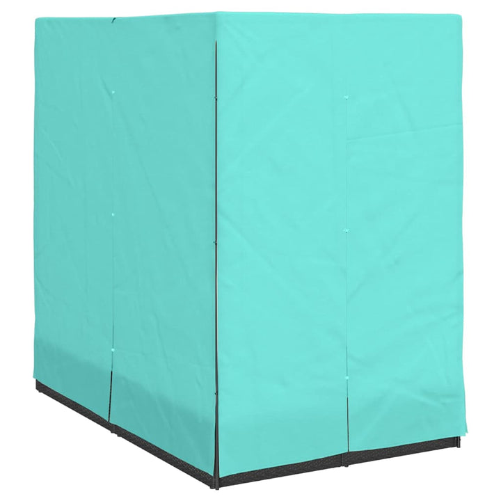 Dobbelt solstol Turkis 205 x 129 x 200 cm polyrattan