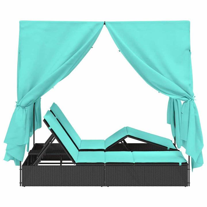Dobbelt solstol Turkis 205 x 129 x 200 cm polyrattan