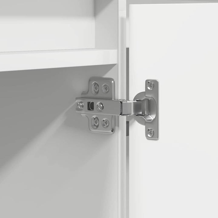 TV-skab med LED Hvid 180 x 38 x 49 cm Konstrueret træ