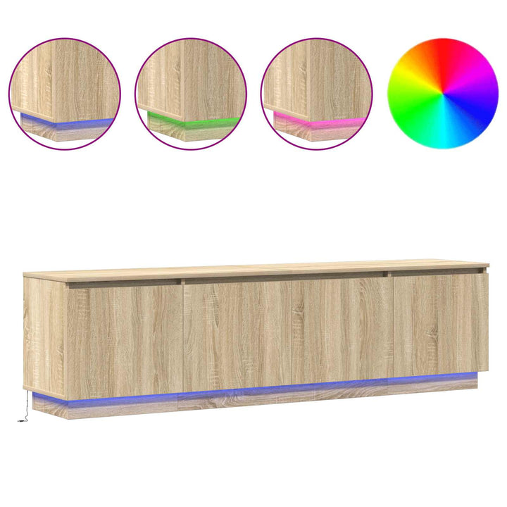 TV-skab Sonoma eg 180 x 38 x 49 cm Konstrueret træ