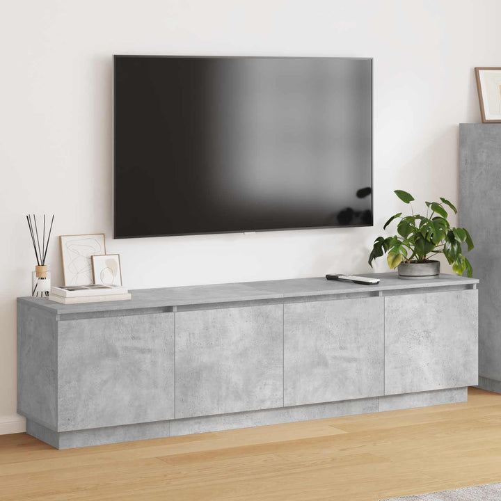 TV-skab Beton Grå 180 x 38 x 49 cm Konstrueret træ