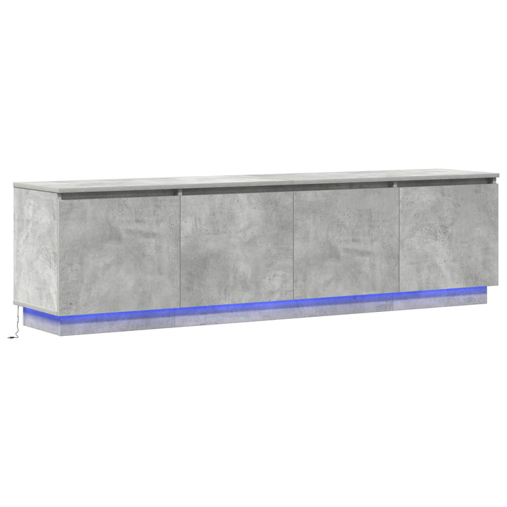 TV-skab Beton Grå 180 x 38 x 49 cm Konstrueret træ