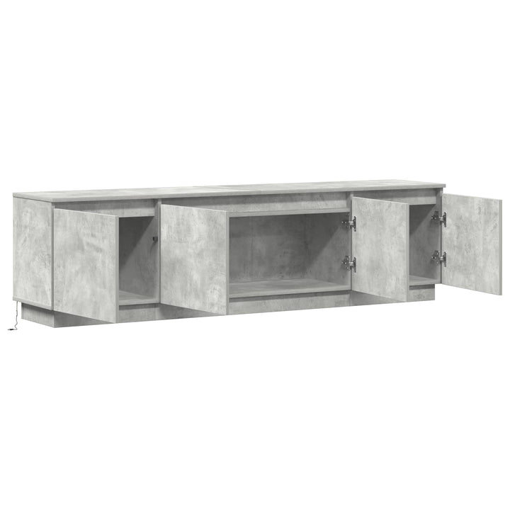 TV-skab Beton Grå 180 x 38 x 49 cm Konstrueret træ