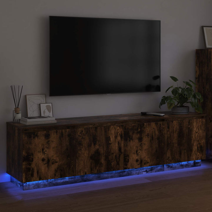 TV-skab Røget eg 180 x 38 x 49 cm Konstrueret træ
