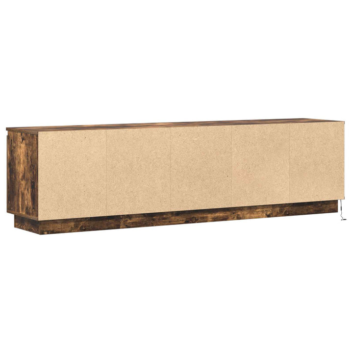TV-skab Røget eg 180 x 38 x 49 cm Konstrueret træ
