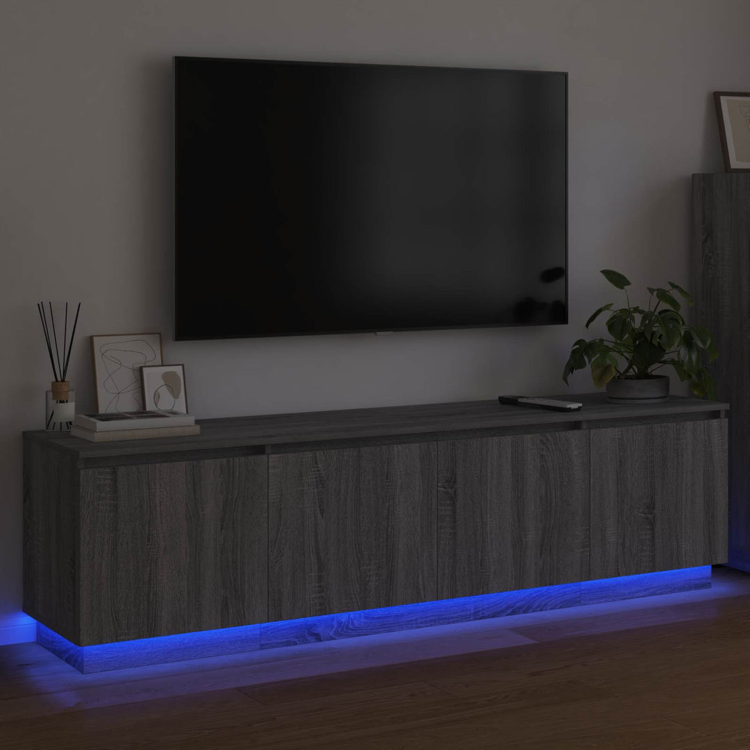 TV-skab Grå Sonoma 180 x 38 x 49 cm Konstrueret træ