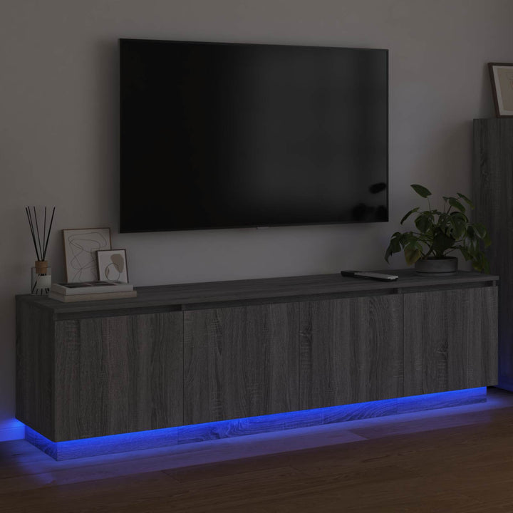 TV-skab Grå Sonoma 180 x 38 x 49 cm Konstrueret træ