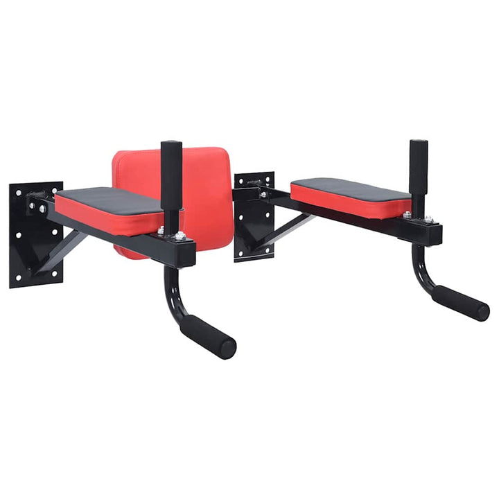 Dip Station Sort og rød 72,5 x 70 x 31 cm Pulverlakeret stål