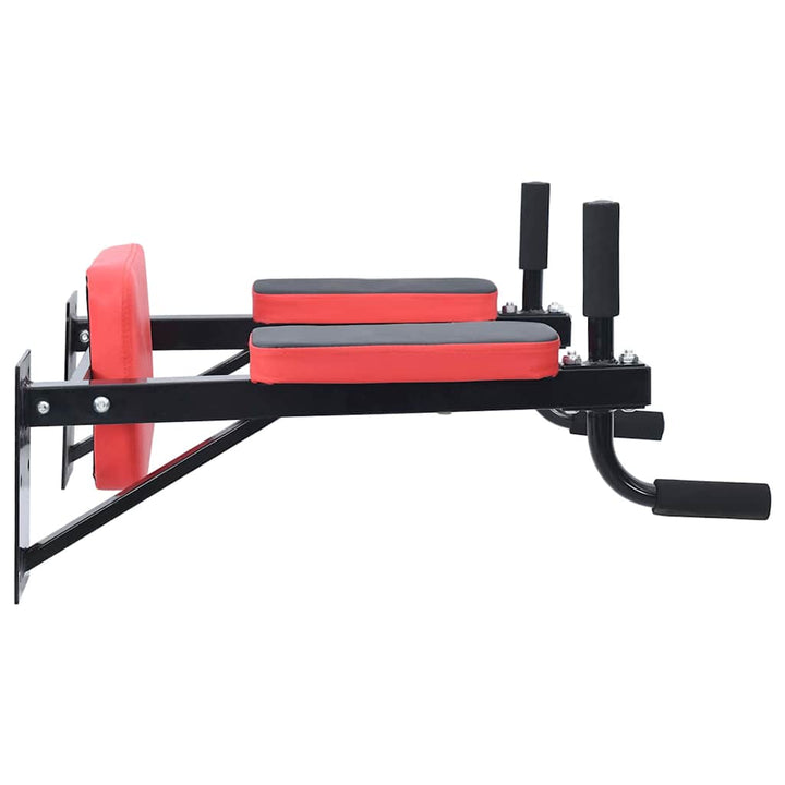 Dip Station Sort og rød 72,5 x 70 x 31 cm Pulverlakeret stål