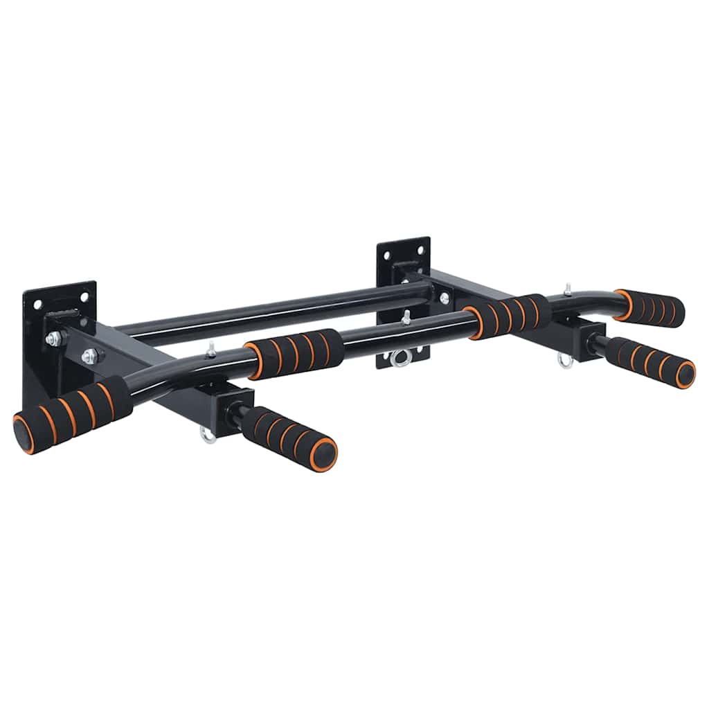 Pull Up Bar Sort og rød 92 x 51 x 18 cm Pulverlakeret stål
