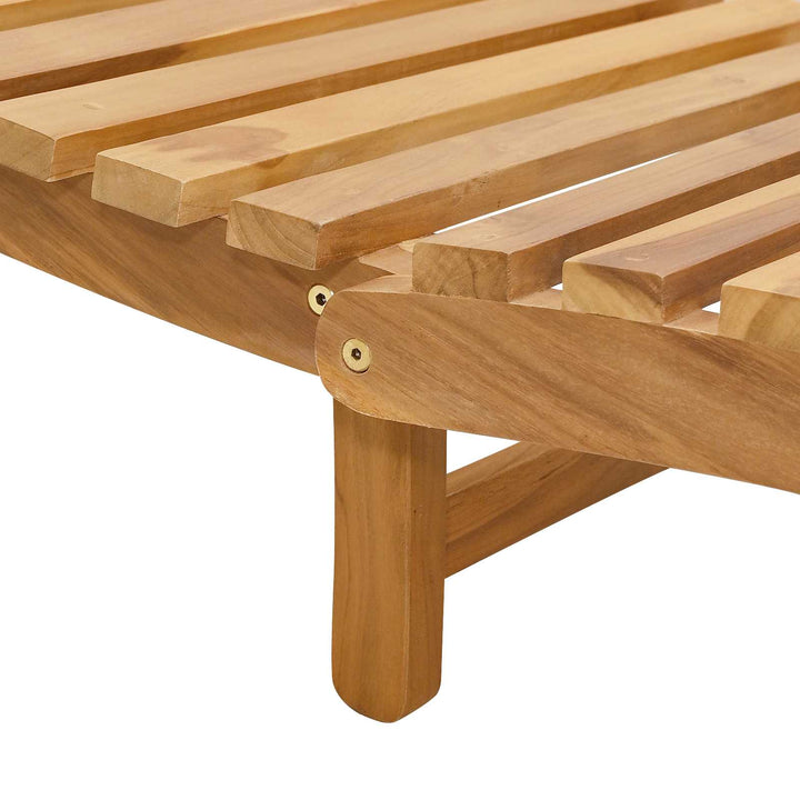 Solstol Brun 198 x 55 x 58,5 cm Massiv Teaktræ