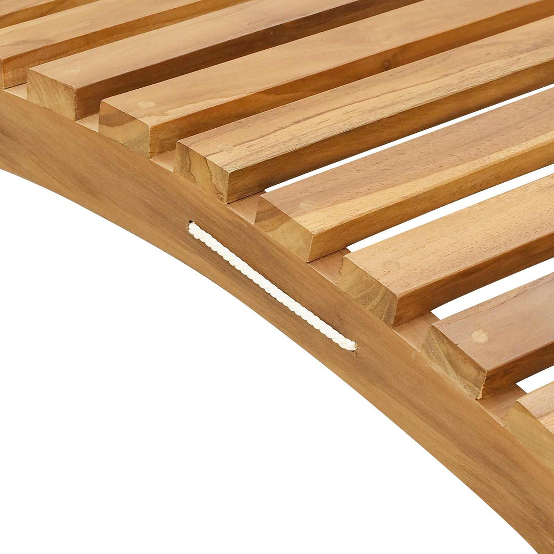 Solstol Brun 198 x 55 x 58,5 cm Massiv Teaktræ