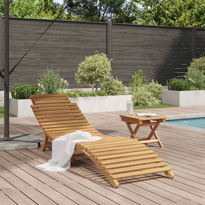 Solstol Brun 198 x 55 x 58,5 cm Massiv Teaktræ
