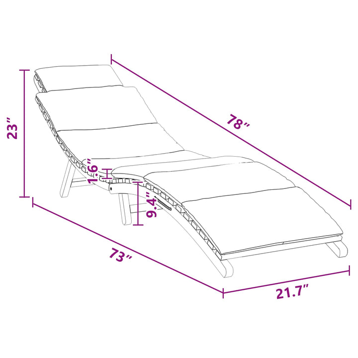 Havemøbel Solseng Brun 198 x 55 x 58,5 cm Massiv Teaktræ