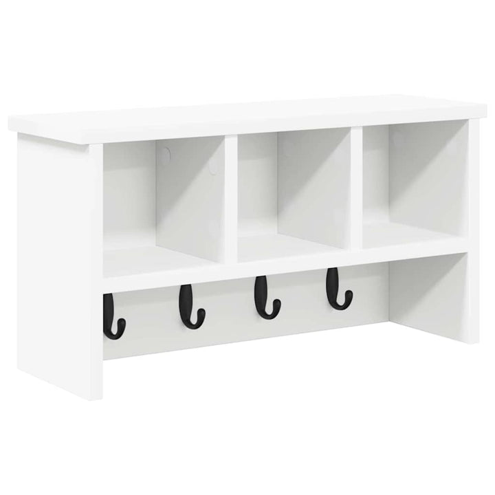 Vægmonteret Jakkeholder Vægmonteret Hvid 50 x 16 x 26 cm