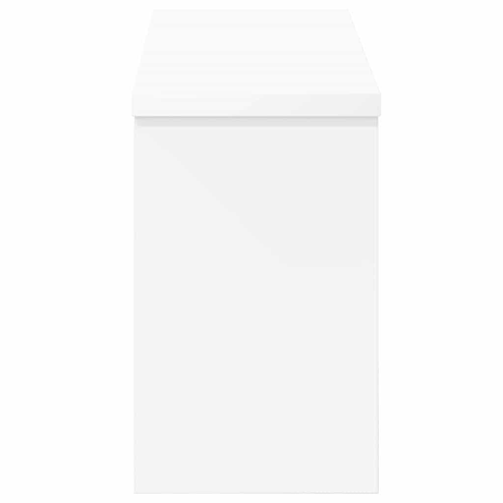 Vægmonteret Jakkeholder Hvid 50 x 16 x 26 cm Konstrueret træ